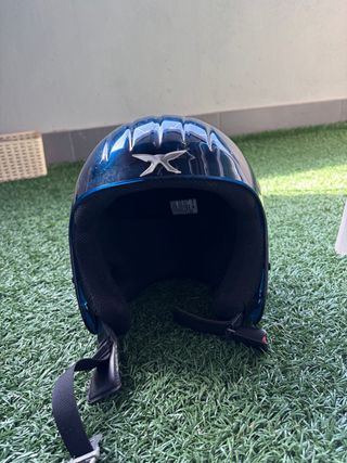 Casco de esquí Carrera azul