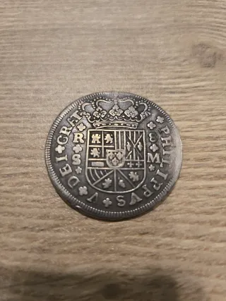 8 Reales Felipe V 1718 Sevilla