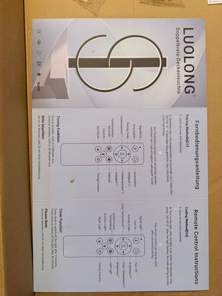 lámpara de techo LED regulable de la marca LUOLONG