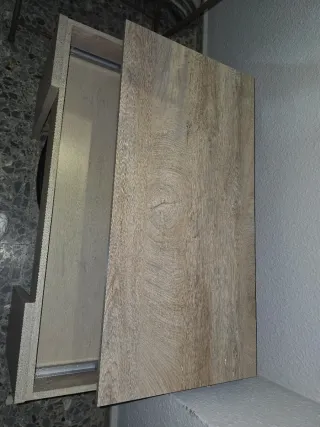 Mesa centro elevable roble alaska