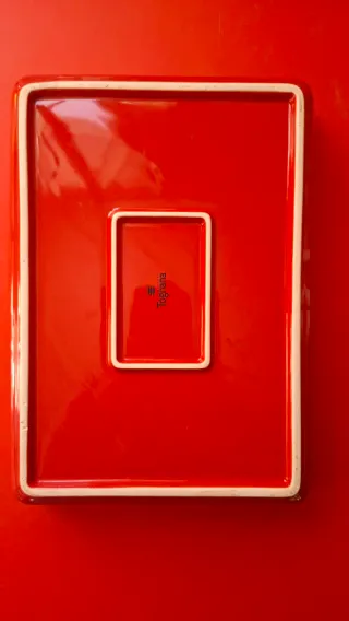 Pirofila Tognana Rettangolare Rossa