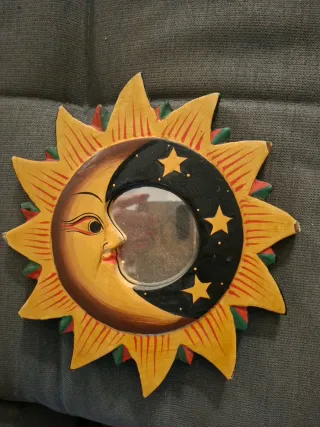 Specchio decorativo Sole e Luna