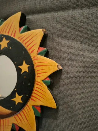 Specchio decorativo Sole e Luna