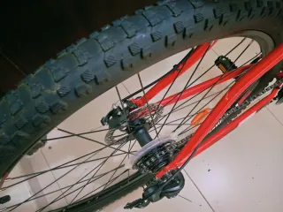 Bicicleta de Montaña Roja Racer