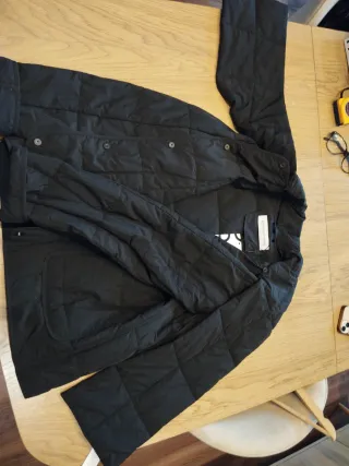 Anorak Adolfo Domínguez Negro Talla XS Nuevo