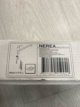 Grifo de cocina metálico acero inoxidable