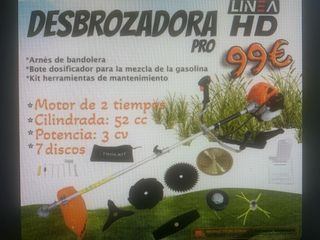 Desbrozadora gasolina HD PRO 52cc
