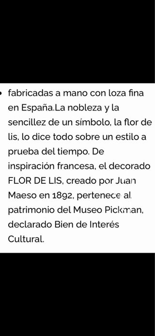 La Cartuja Juego Cafe Flor de Lis