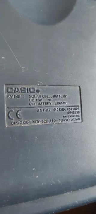 Calculadora Casio D-20ER vintage