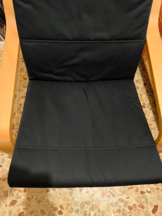 Sillón Poäng Ikea Cojín Negro