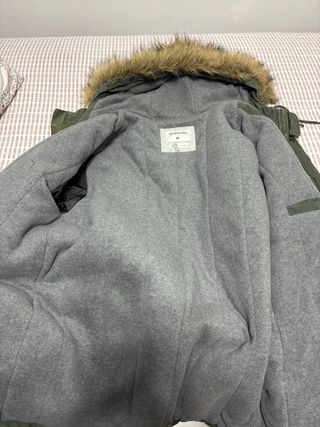 Parka Quiksilver Hombre Verde con Capucha y Piel