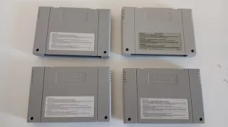 Lote 4 Videojuegos Super Nintendo SNES repro