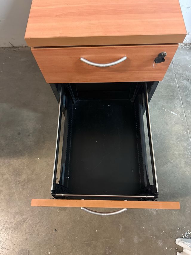 Archivador book oficina de madera con llave