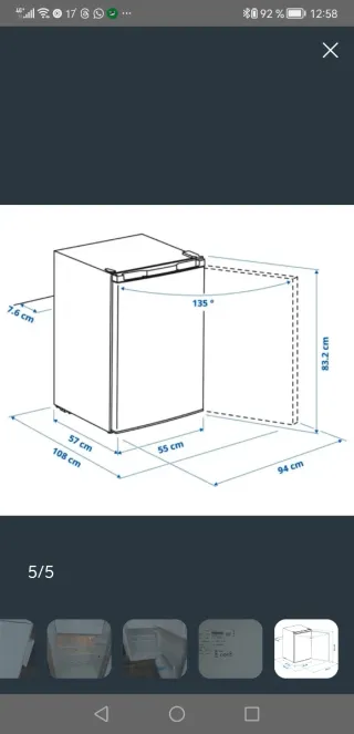 Congelador pequeño blanco