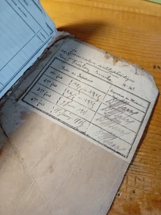 Cartilla militar francesa WW1 Clase 1913 + Medalla