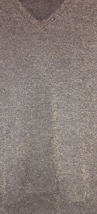 Jersey Stradivarius S Marrón Dorado Brillo