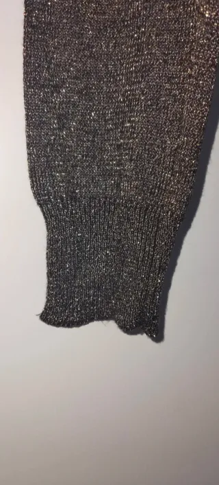 Jersey Stradivarius S Marrón Dorado Brillo