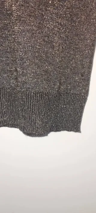 Jersey Stradivarius S Marrón Dorado Brillo