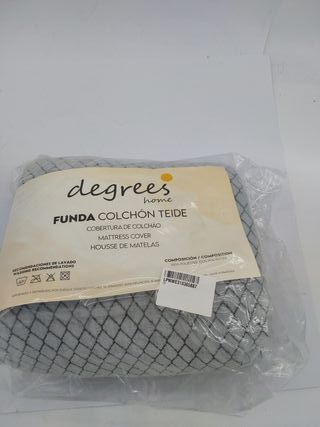 Degrees home - Protector de colchón - Cubre colchón - Funda de colchón con Cremallera - Antiácaros - Lavable - Cama de 90 cm