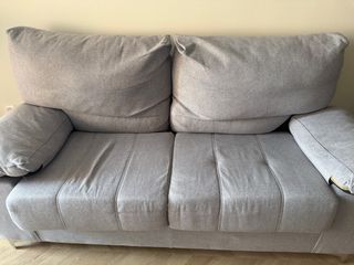 Sofá 2 plazas desenfundable gris