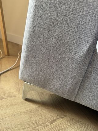 Sofá 2 plazas desenfundable gris