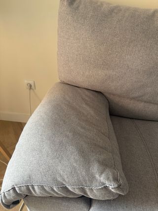 Sofá 2 plazas desenfundable gris