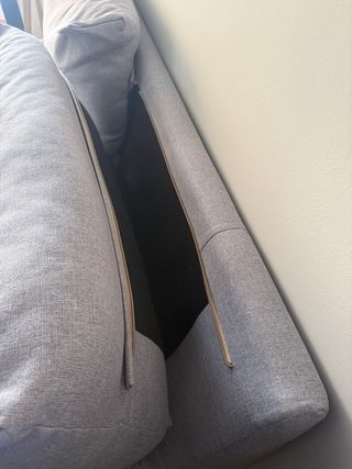 Sofá 2 plazas desenfundable gris