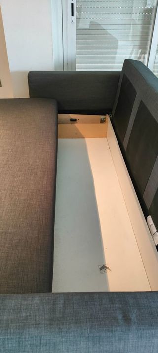 Sofá Cama IKEA FRIHETEN Gris 3 Plazas
