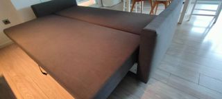 Sofá Cama IKEA FRIHETEN Gris 3 Plazas