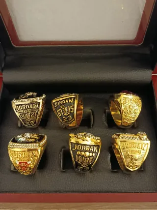Pack 6 Anillos campéon Chicago Bulls - Jordan 23 -
