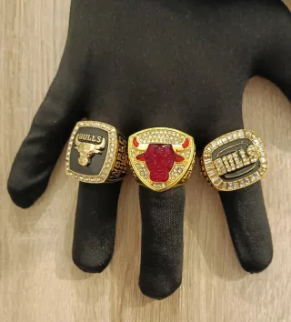 Pack 6 Anillos campéon Chicago Bulls - Jordan 23 -