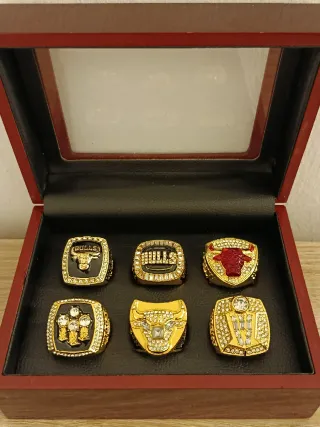 Pack 6 Anillos campéon Chicago Bulls - Jordan 23 -