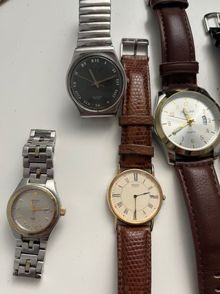 Lote 8 relojes de pulsera