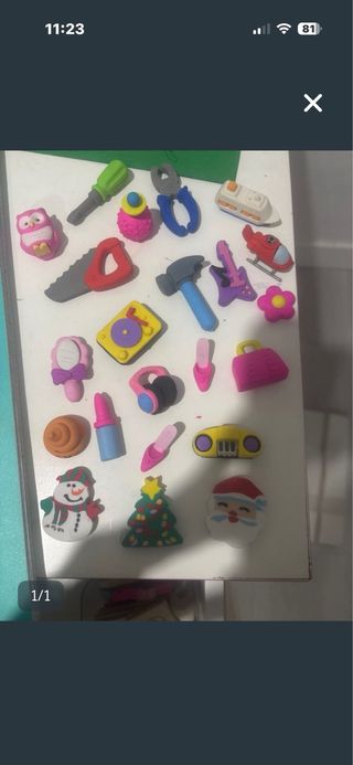 5 Gomas de borrar formas alehop 5 unidades 2,50