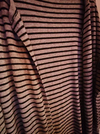 Cardigan Sandro Ferrone grigio e nero