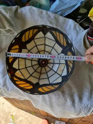 Plafon Tiffany Cristal y Metal