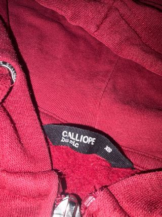 Felpa con cappuccio rossa