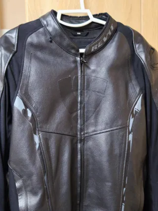 Chaqueta de moto de cuero REV'IT! Glide Talla 58
