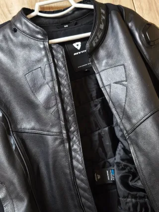 Chaqueta de moto de cuero REV'IT! Glide Talla 58