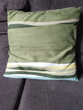 Fundas cojín Ikea Bruntag verdes