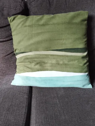 Fundas cojín Ikea Bruntag verdes