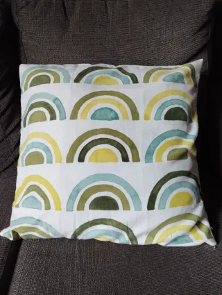 Fundas cojín Ikea Bruntag verdes