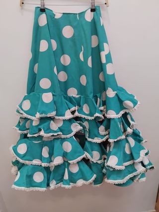 Falda flamenca lunares