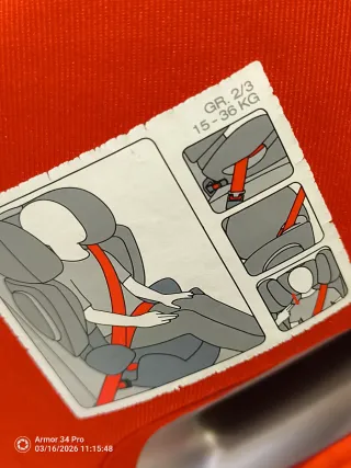 2 Sillas de coche Cybex rojas 2 -60€ 1 -40€