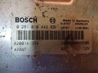 Centralita del motor RENAULT 0281010442 8200141954 8200049306