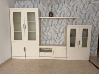 Mueble de salón modular beige