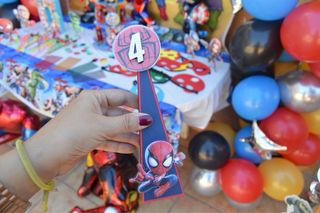 Cajas dulceros Superhéroes 4 años