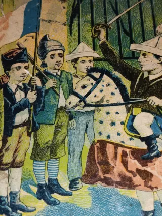 Jogo Cubos Madeira Antigo 1920/30