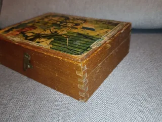 Jogo Cubos Madeira Antigo 1920/30