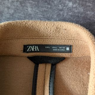 Abrigo camel Zara hombre talla L estilo sastre